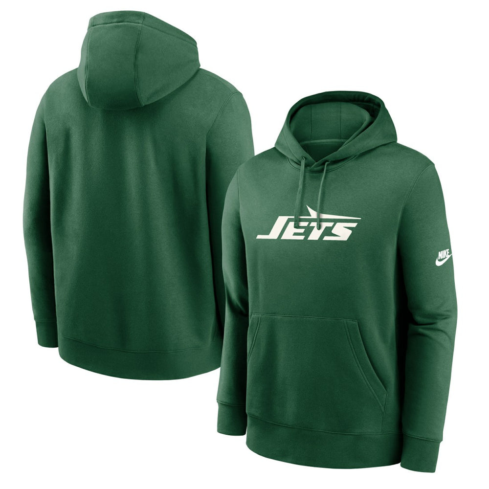 New York Jets Rewind Club Logo Pullover Hoodie Green - Nike