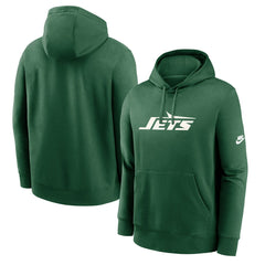 New York Jets Rewind Club Logo Pullover Hoodie Green - Nike
