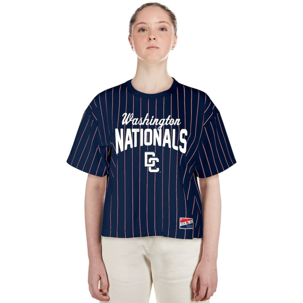 Washington Nationals New Era Women's 2025 City Connect Pinstripe T-Shirt Online