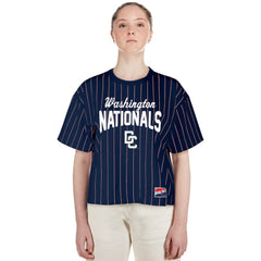 Washington Nationals New Era Women's 2025 City Connect Pinstripe T-Shirt Online