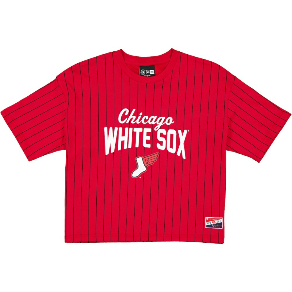 Chicago White Sox New Era Women's 2025 City Connect Pinstripe T-Shirt Sale