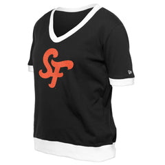San Francisco Giants New Era Women's 2025 City Connect Rhinestone V-Neck T-Shirt Sale