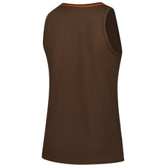 Cleveland Browns Logo Athletic Women's Plus Size Stellar Win V-Neck Tank Top Brown - NFL