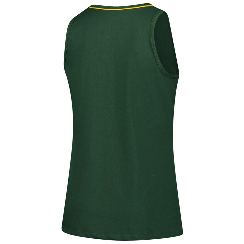 Green Bay Packers Logo Athletic Women's Plus Size Stellar Win V-Neck Tank Top Green - NFL