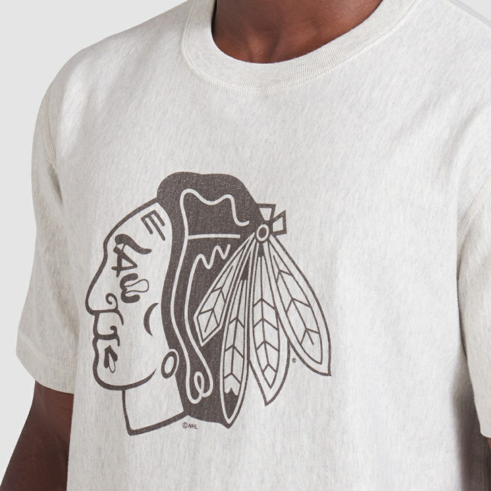 Chicago Blackhawks Fanatics Made in Canada T-Shirt Cream