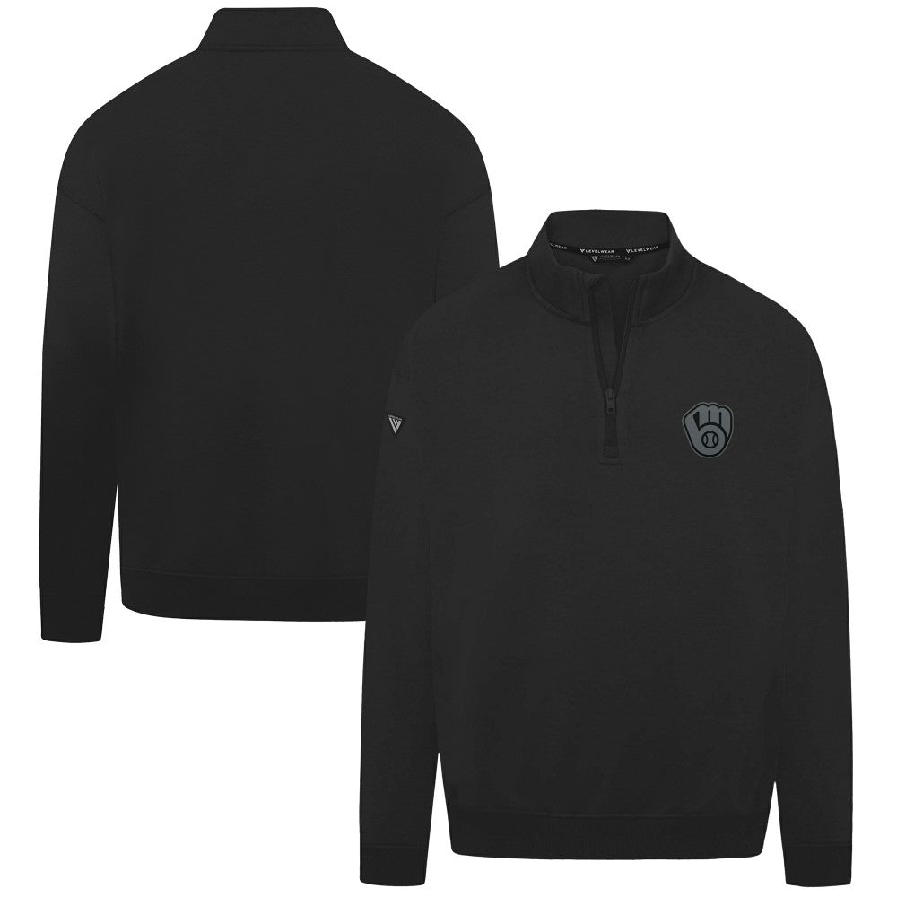 Milwaukee Brewers Levelwear Murray Nightfall Quarter-Zip Top Lifestyle