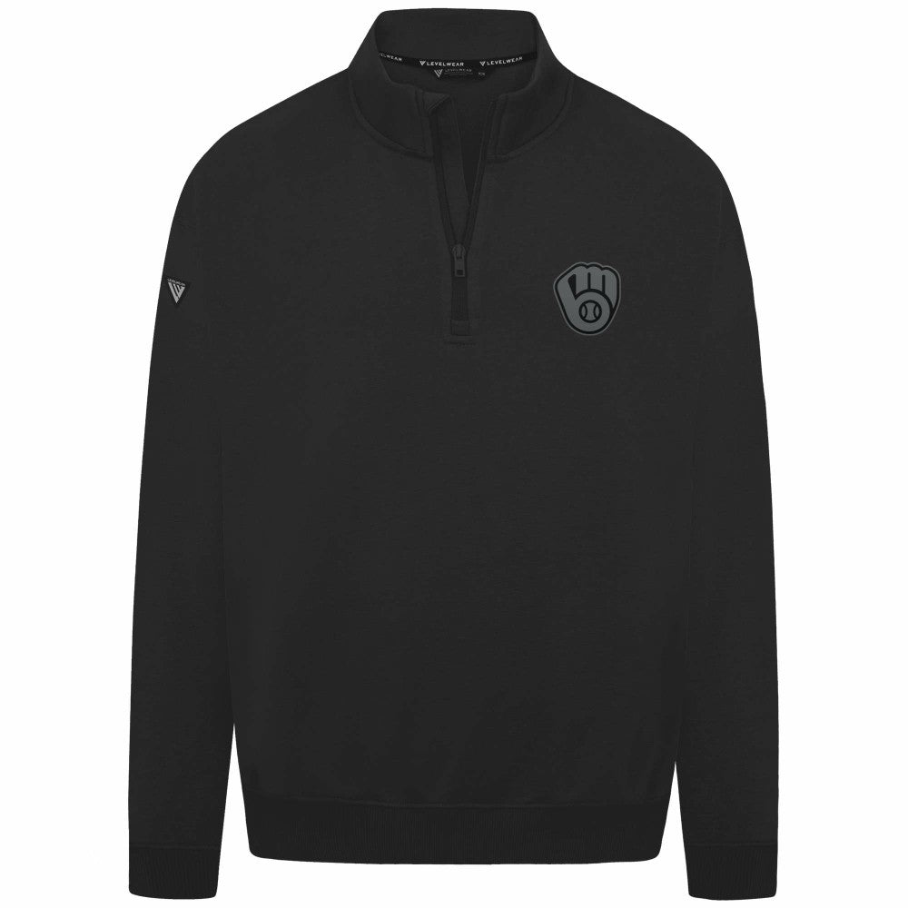Milwaukee Brewers Levelwear Murray Nightfall Quarter-Zip Top Lifestyle