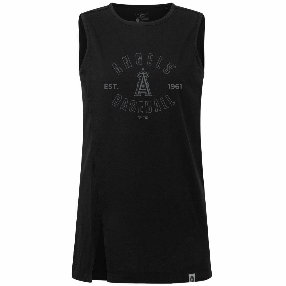Los Angeles Angels Levelwear Women's Influx Abyssal Tank Top discount