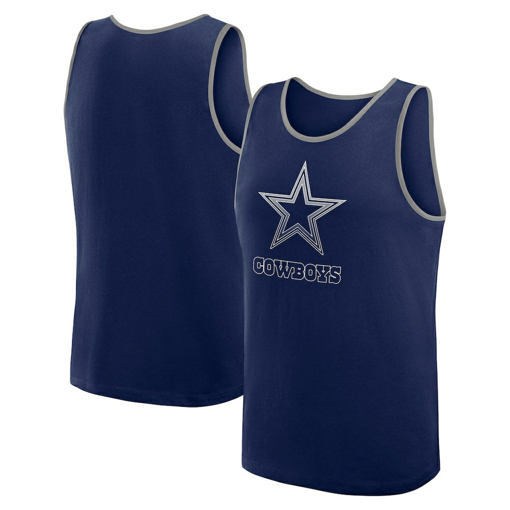 Dallas Cowboys Logo Athletic Unmatched Success Tank Top Navy - NFL
