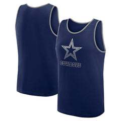 Dallas Cowboys Logo Athletic Unmatched Success Tank Top Navy - NFL