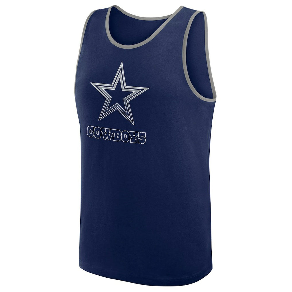 Dallas Cowboys Logo Athletic Unmatched Success Tank Top Navy - NFL