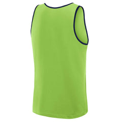 Seattle Seahawks Logo Athletic Unmatched Success Tank Top Neon Green - NFL