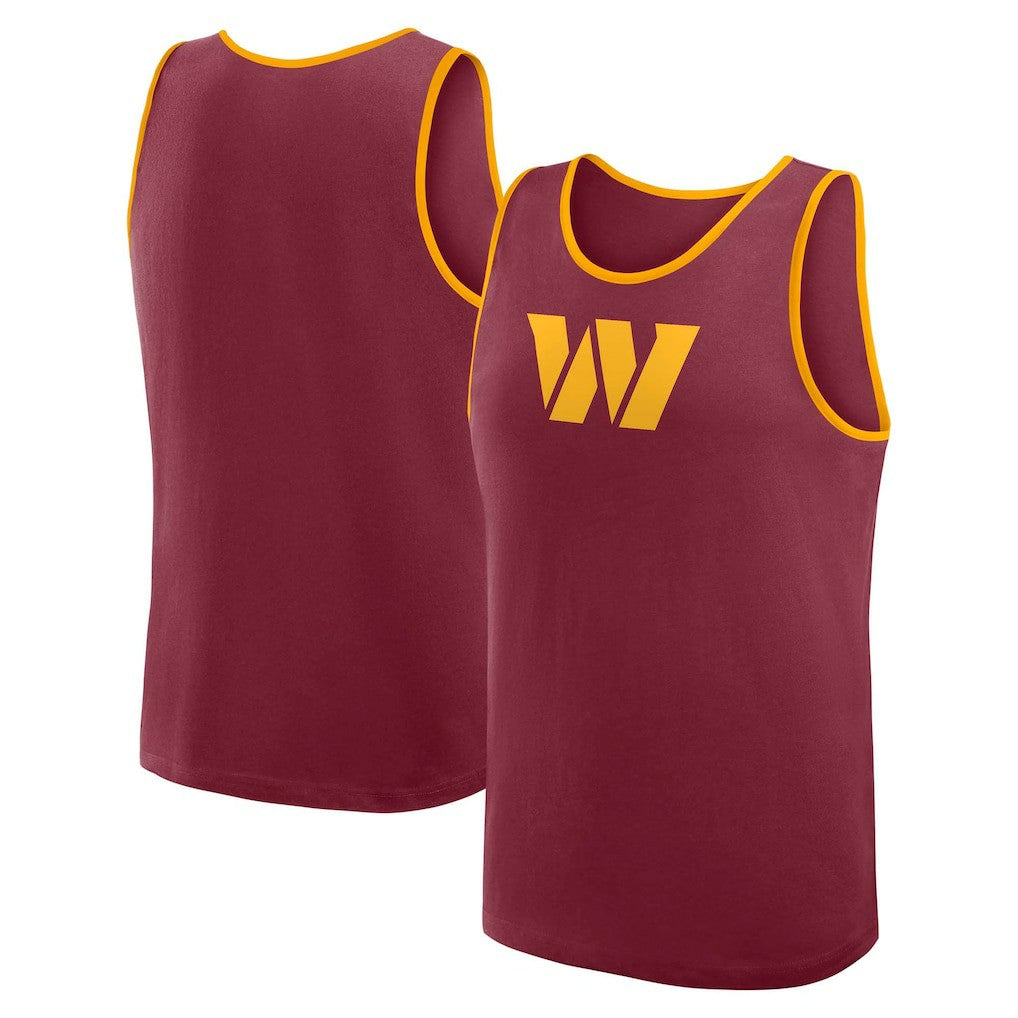 Washington Commanders Logo Athletic Unmatched Success Tank Top Burgundy - NFL