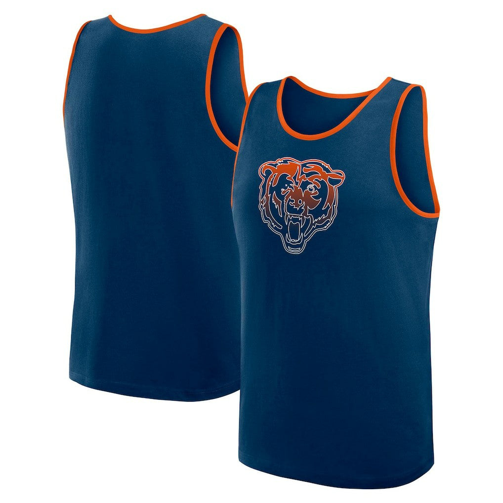 Chicago Bears Logo Athletic Unmatched Success Tank Top Navy - NFL