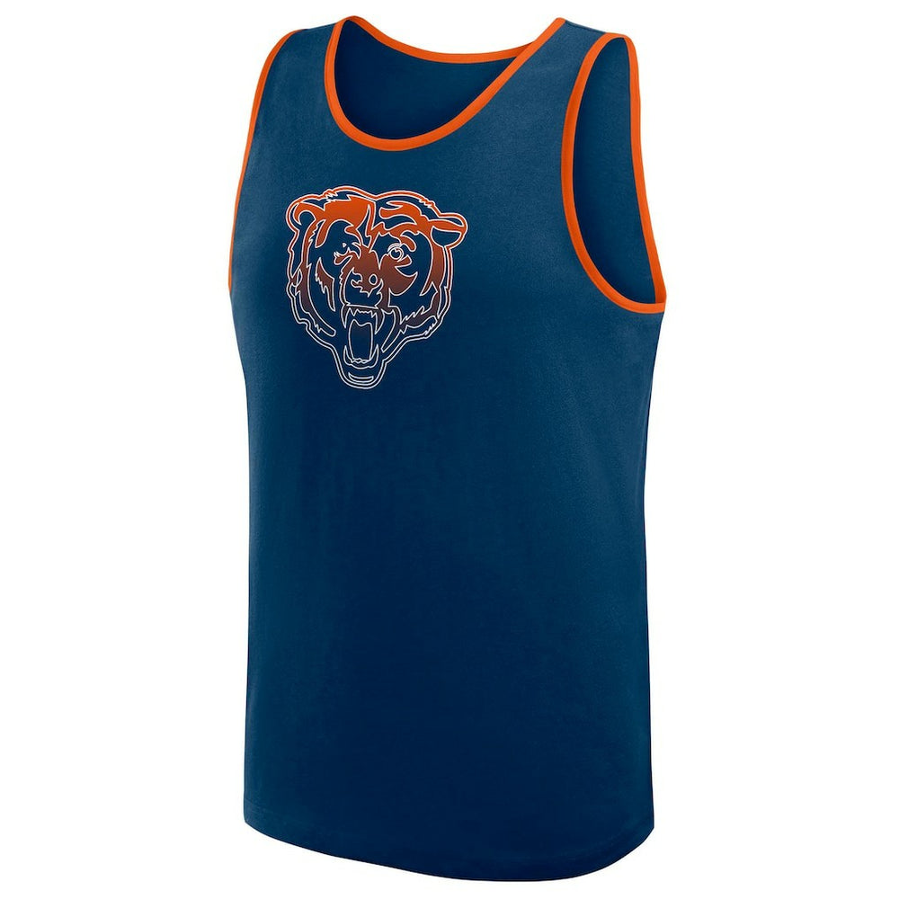 Chicago Bears Logo Athletic Unmatched Success Tank Top Navy - NFL