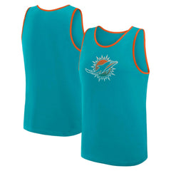Miami Dolphins Logo Athletic Unmatched Success Tank Top Aqua - NFL