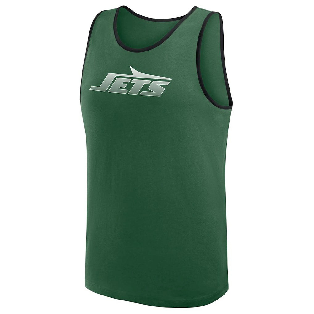 New York Jets Logo Athletic Unmatched Success Tank Top Green - NFL