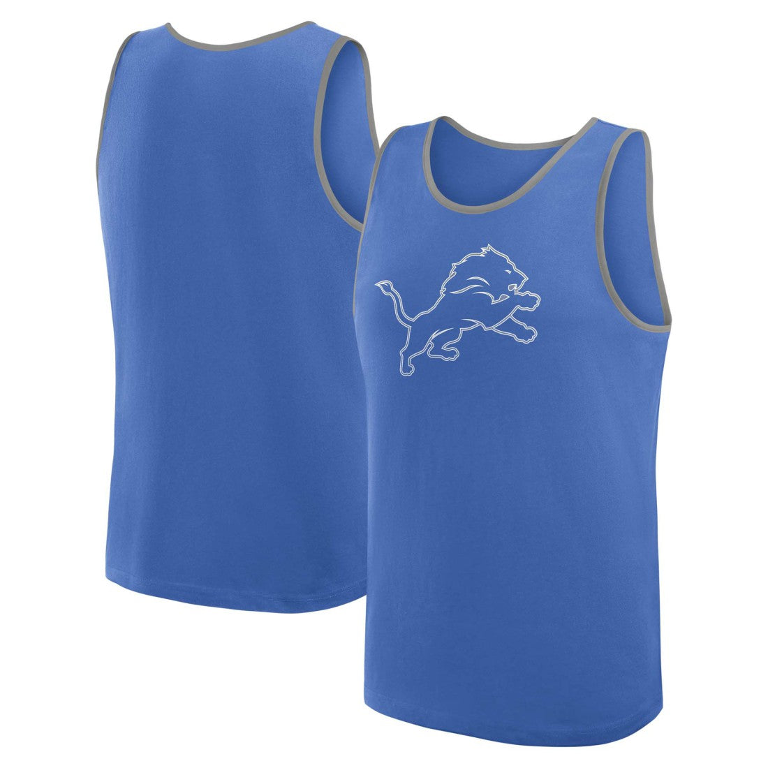 Detroit Lions Logo Athletic Unmatched Success Tank Top Blue - NFL