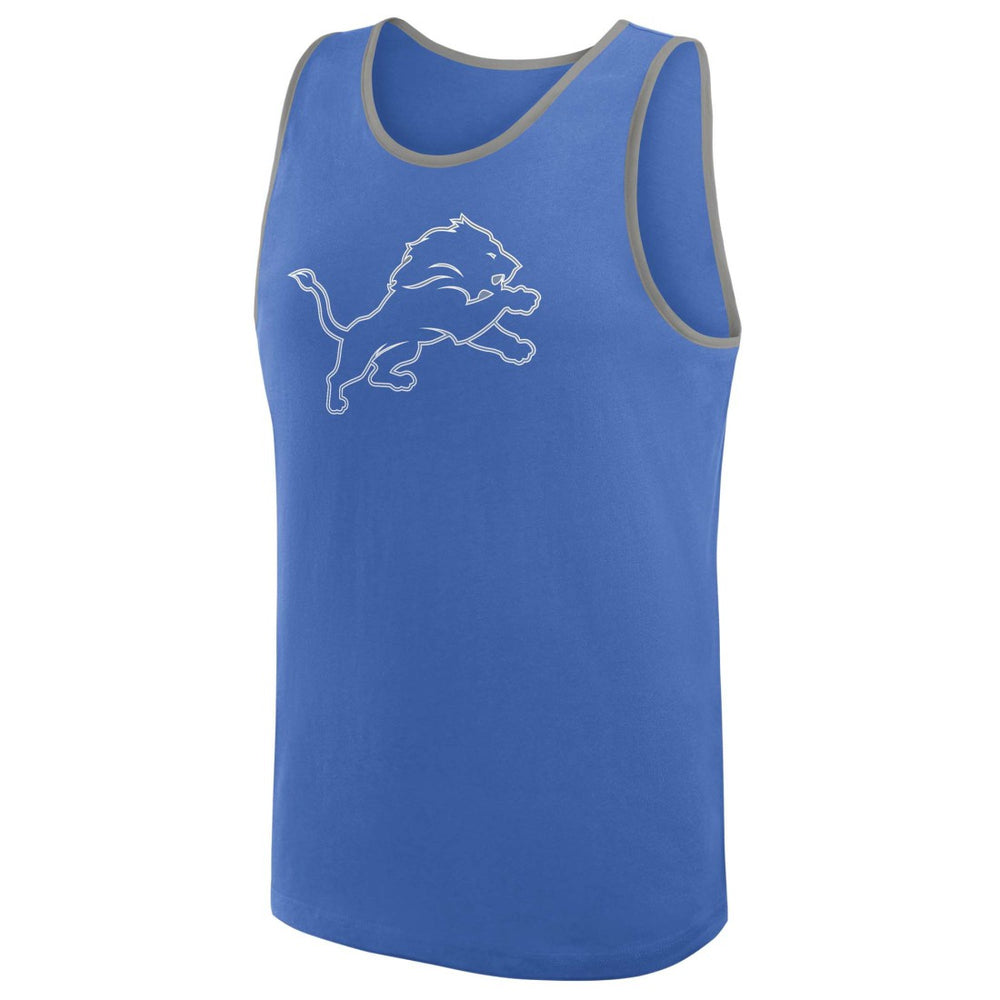 Detroit Lions Logo Athletic Unmatched Success Tank Top Blue - NFL