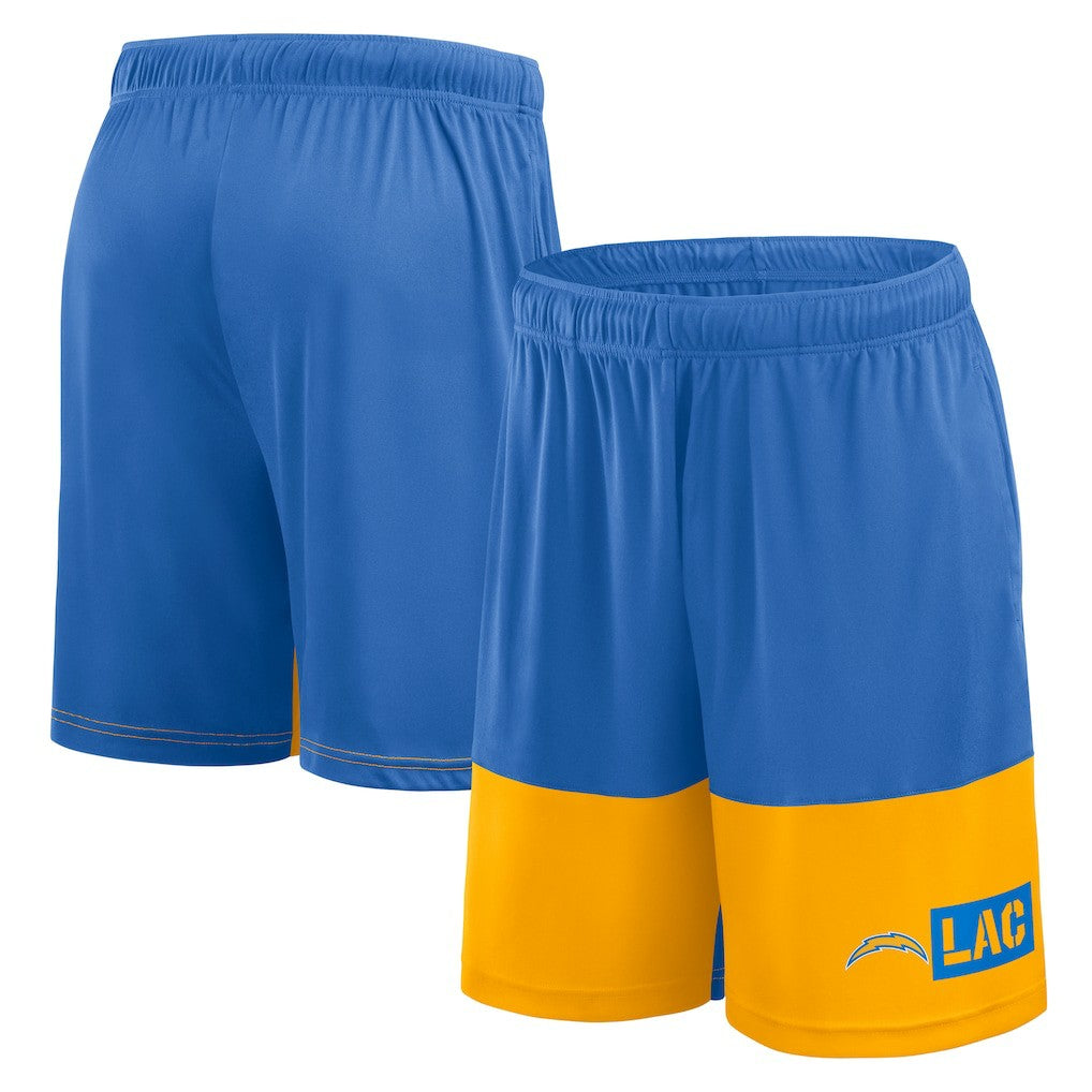 Los Angeles Chargers Logo Athletic Best of the Best Shorts Powder Blue - NFL