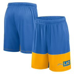 Los Angeles Chargers Logo Athletic Best of the Best Shorts Powder Blue - NFL