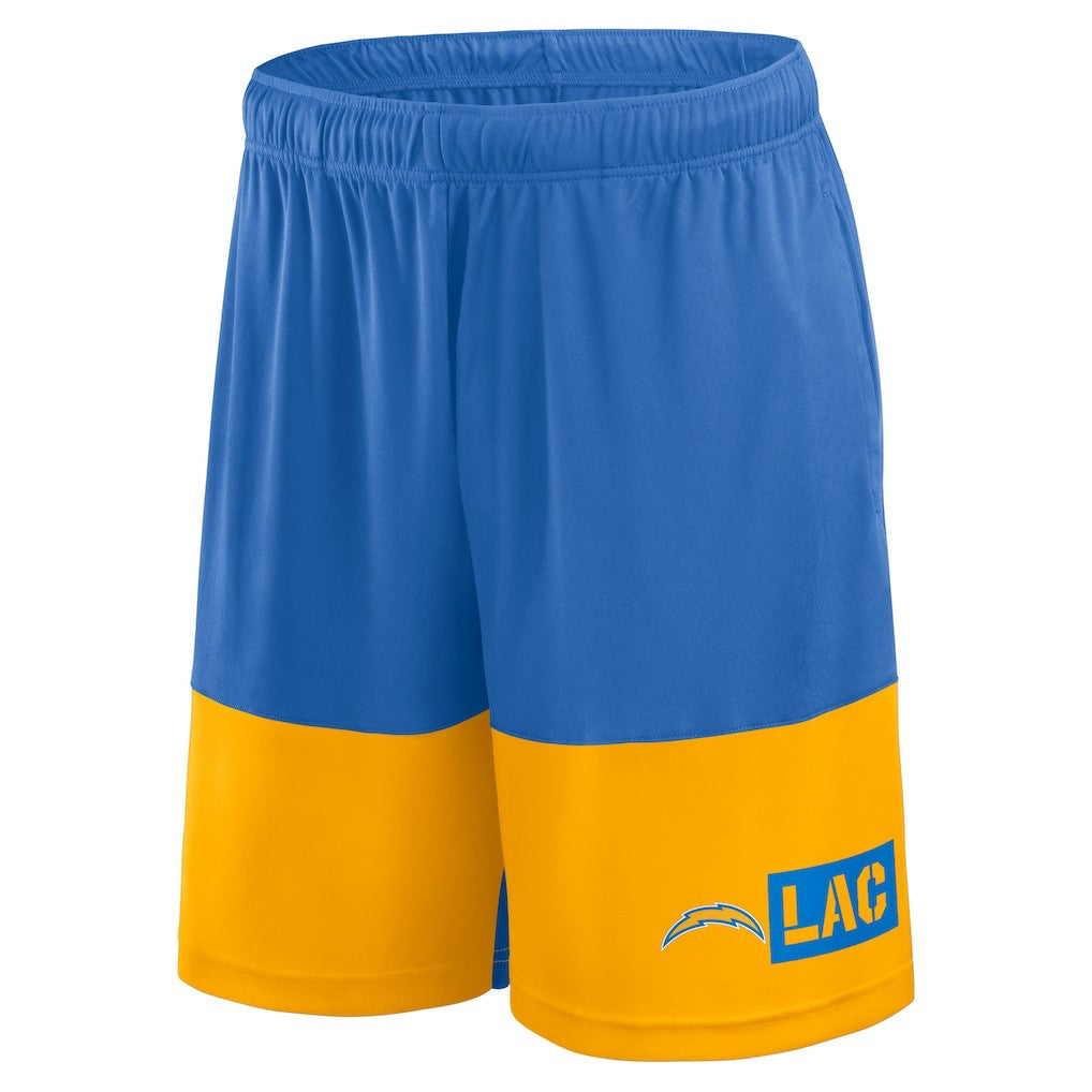 Los Angeles Chargers Logo Athletic Best of the Best Shorts Powder Blue - NFL