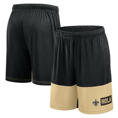 New Orleans Saints Logo Athletic Best of the Best Shorts Black - NFL