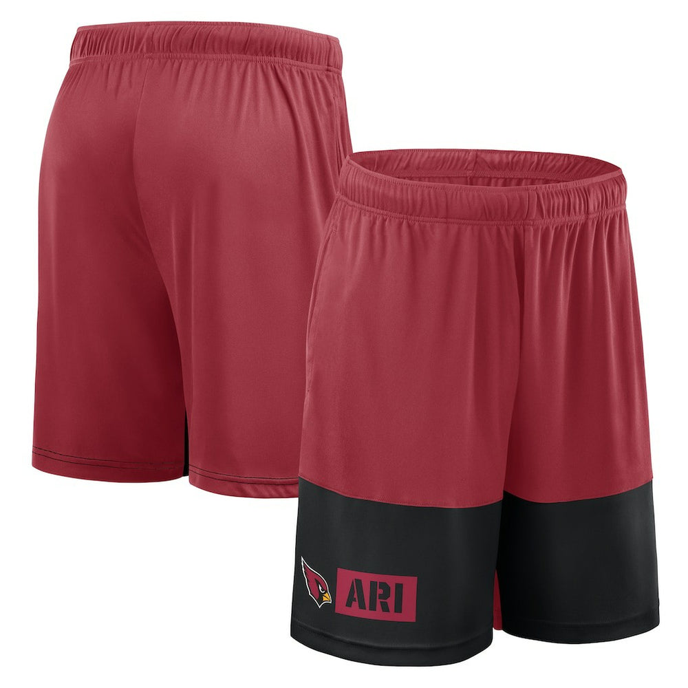 Arizona Cardinals Logo Athletic Best of the Best Shorts Cardinal - NFL