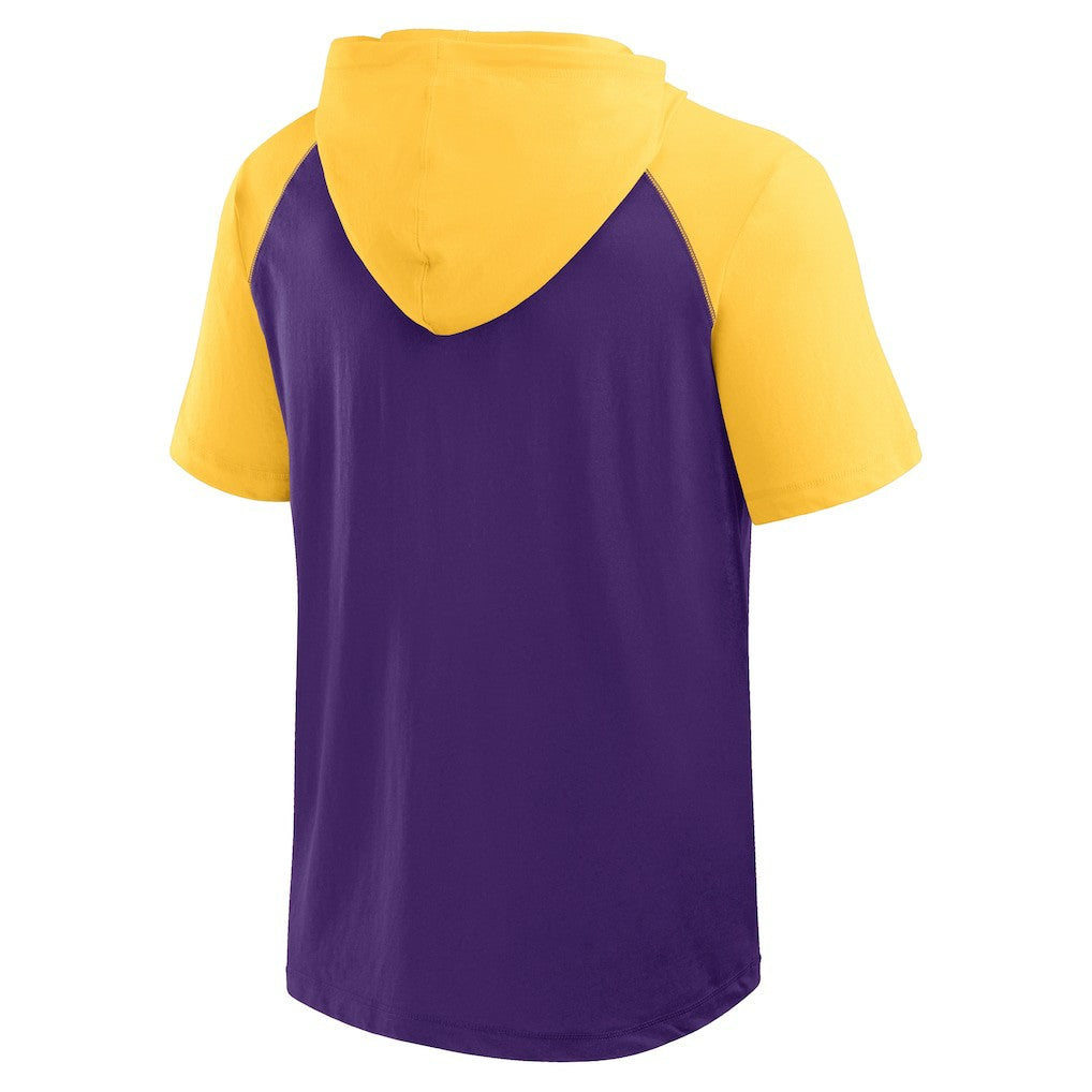 Minnesota Vikings Logo Athletic Prime Hoodie T-Shirt Purple - NFL
