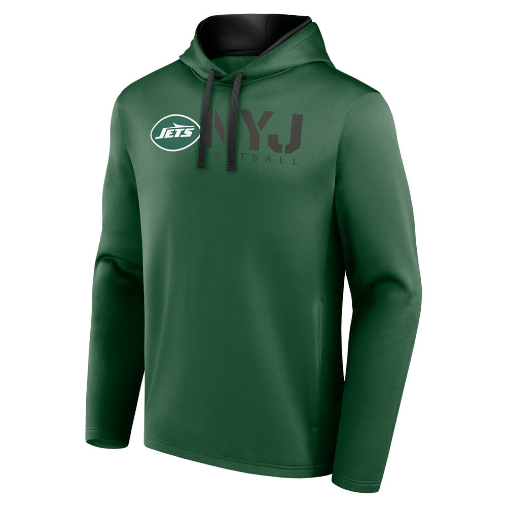 New York Jets Logo Athletic Head Start Pullover Hoodie Green - NFL