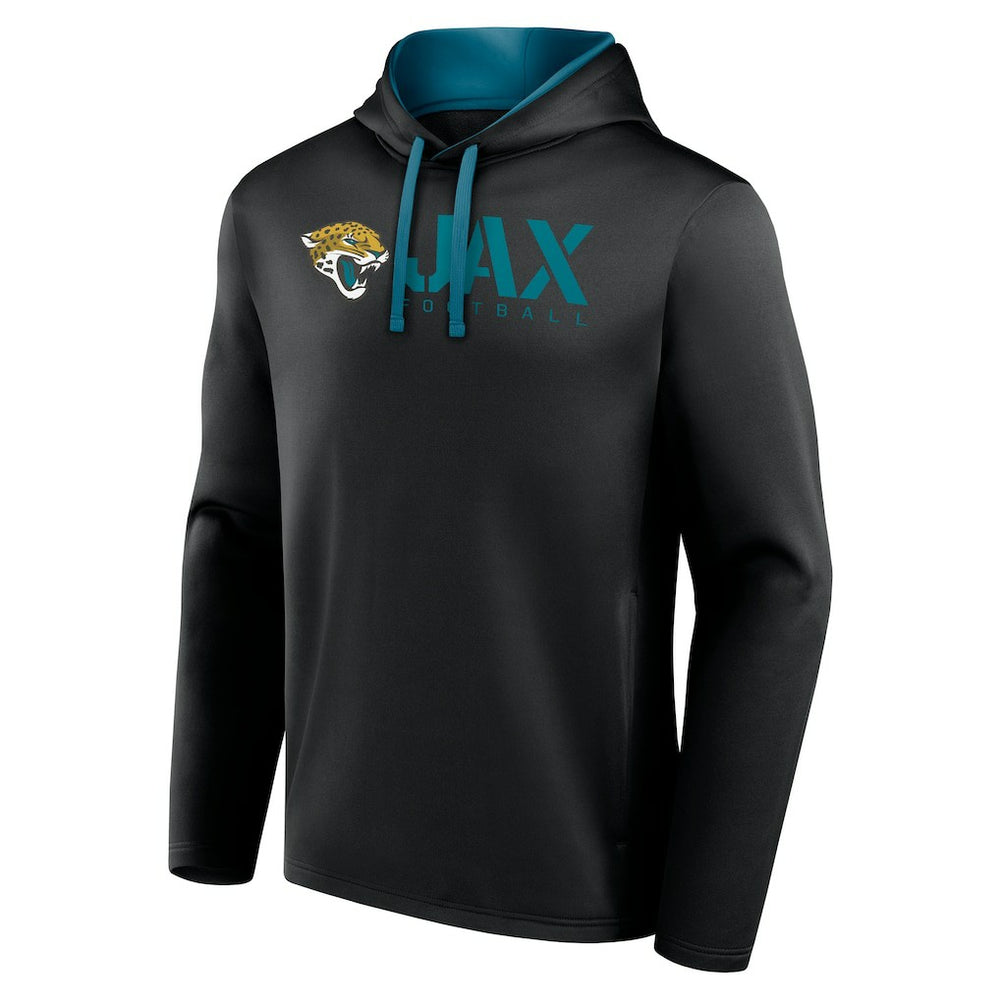 Jacksonville Jaguars Logo Athletic Head Start Pullover Hoodie Black - NFL