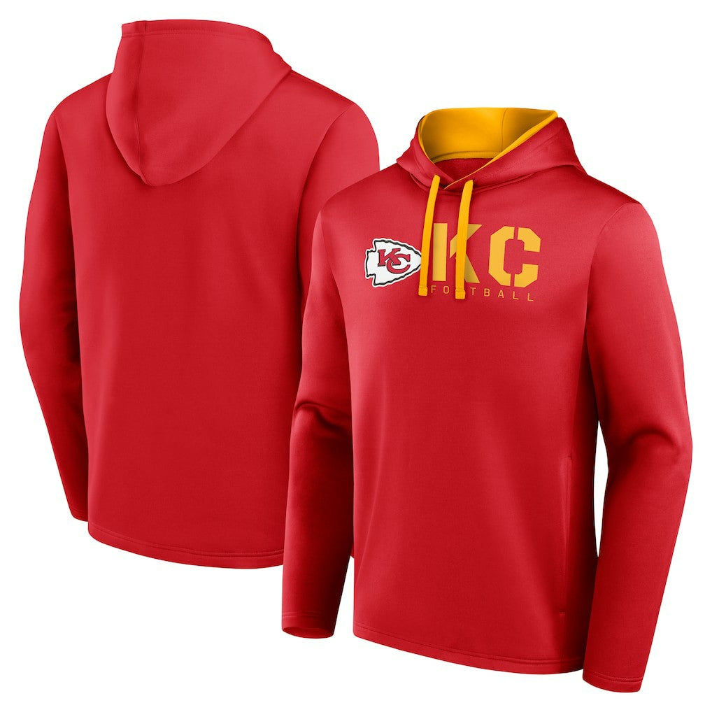 Kansas City Chiefs Logo Athletic Head Start Pullover Hoodie Red - NFL