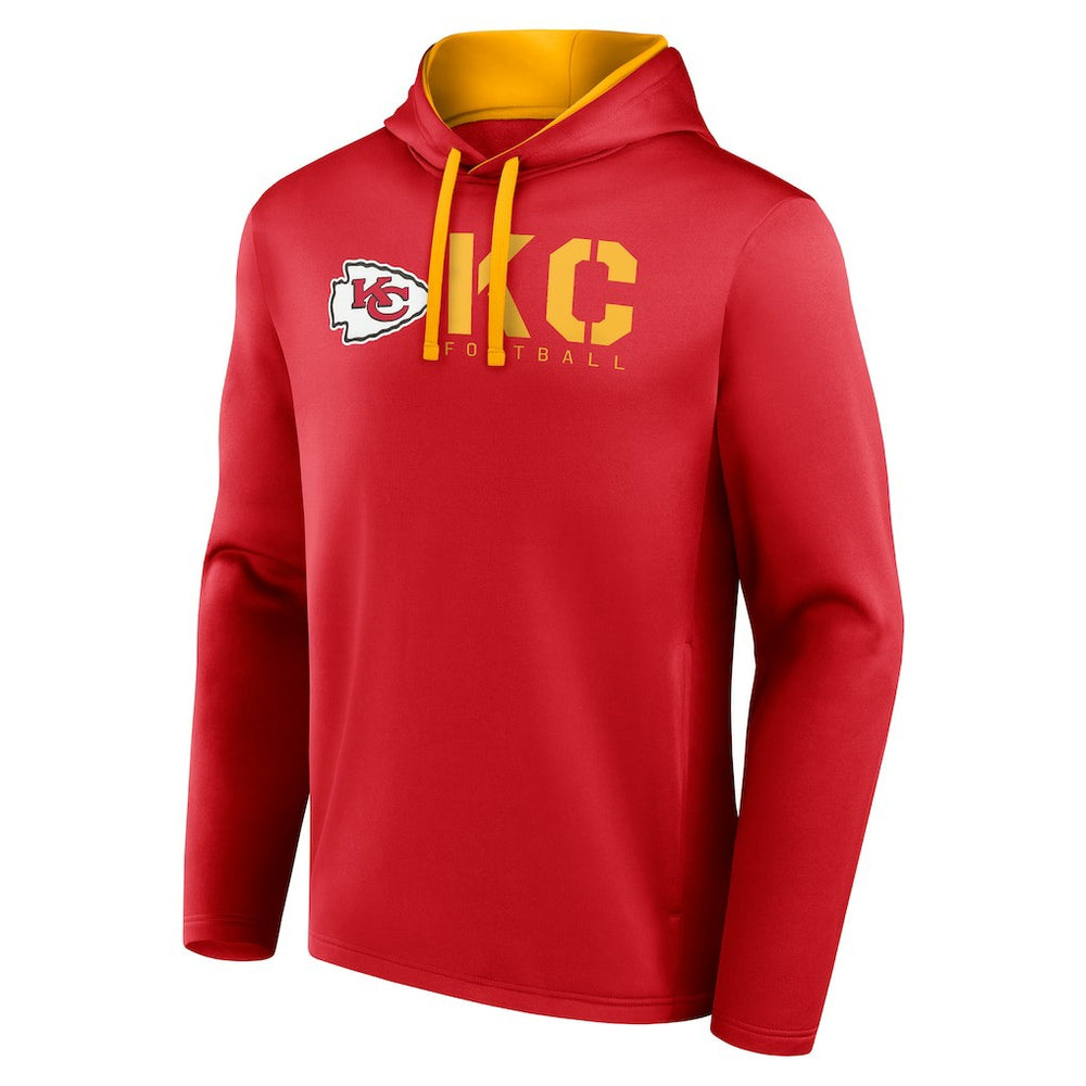 Kansas City Chiefs Logo Athletic Head Start Pullover Hoodie Red - NFL