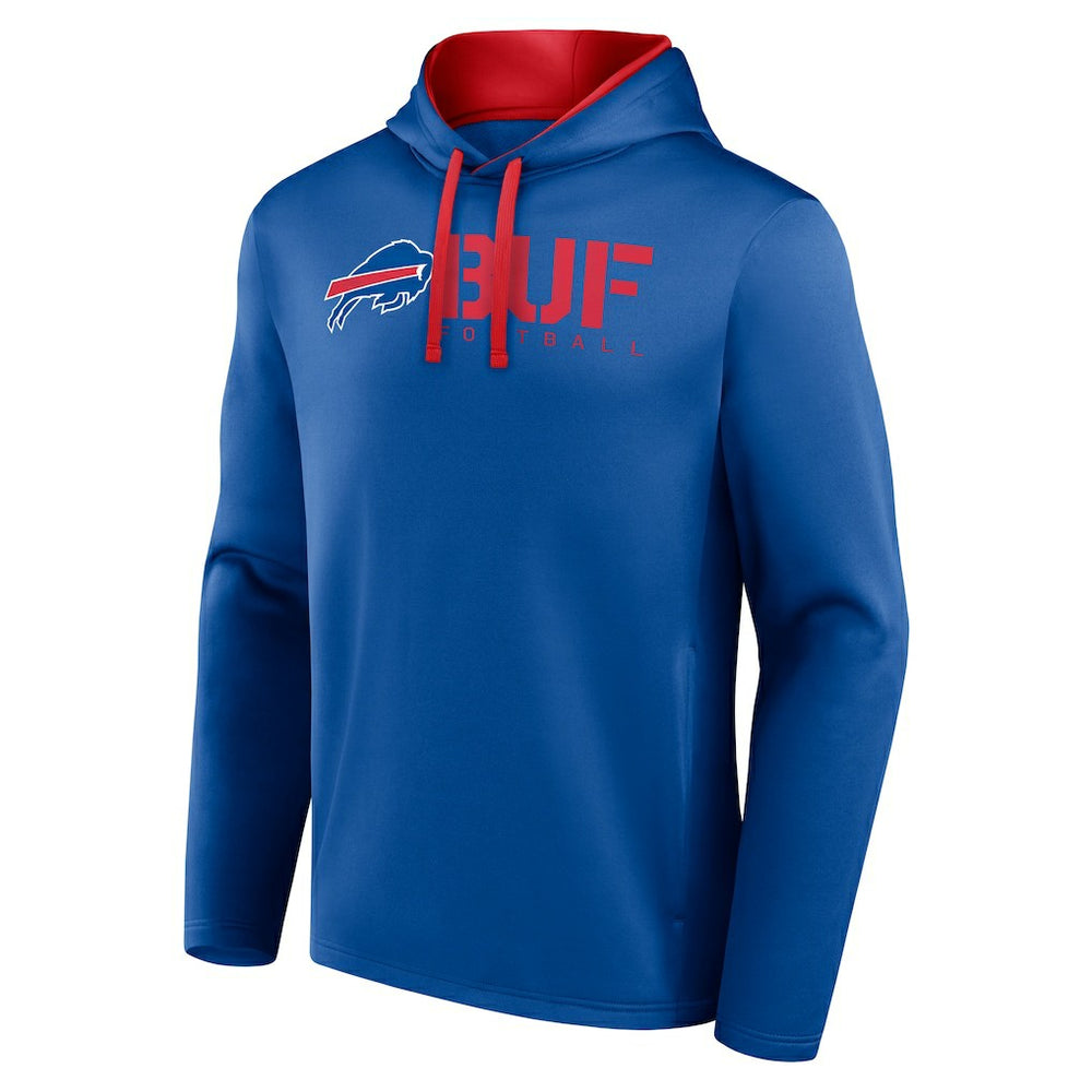Buffalo Bills Logo Athletic Head Start Pullover Hoodie Royal - NFL