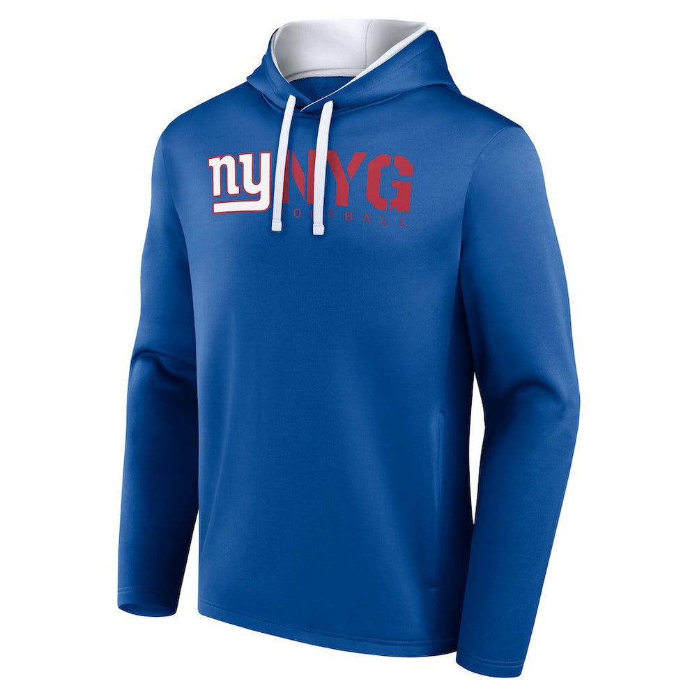 New York Giants Logo Athletic Head Start Pullover Hoodie Royal - NFL