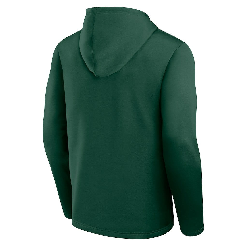 Green Bay Packers Logo Athletic Head Start Pullover Hoodie Green - NFL