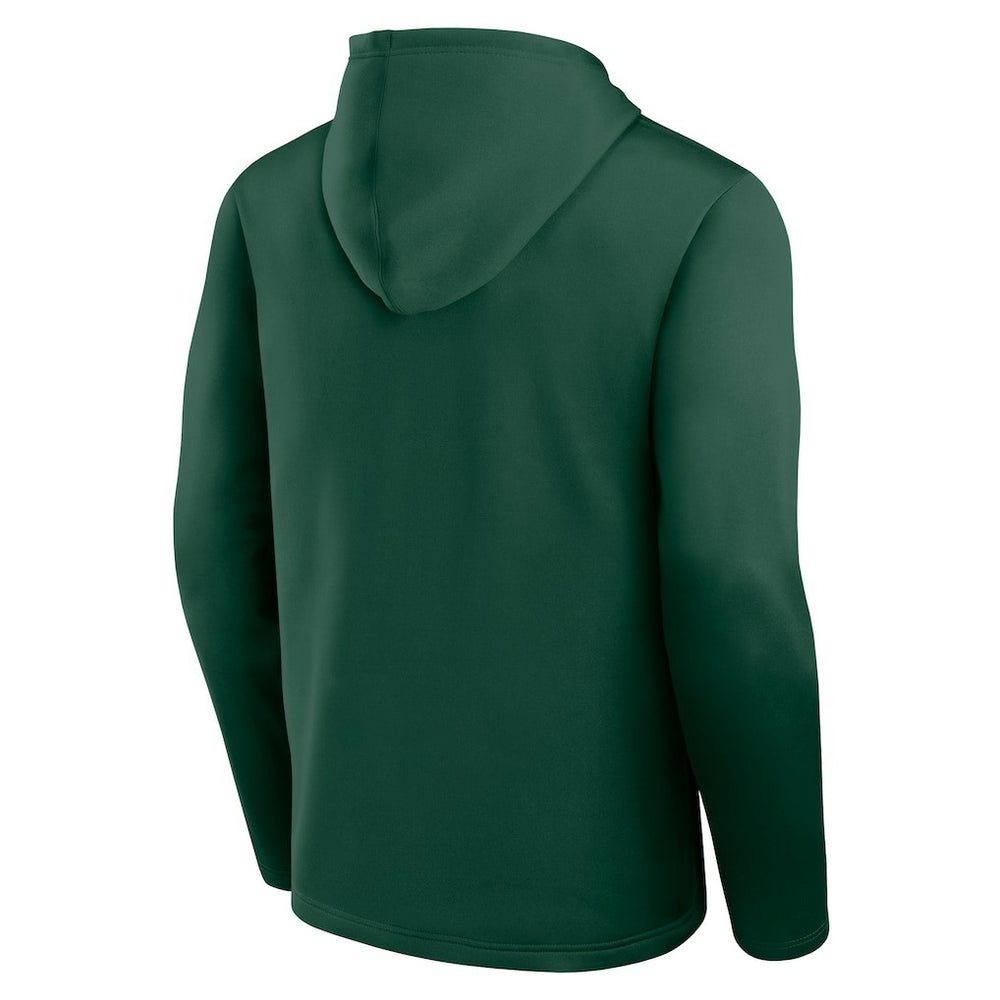 Green Bay Packers Logo Athletic Head Start Pullover Hoodie Green - NFL