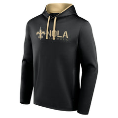 New Orleans Saints Logo Athletic Head Start Pullover Hoodie Black - NFL