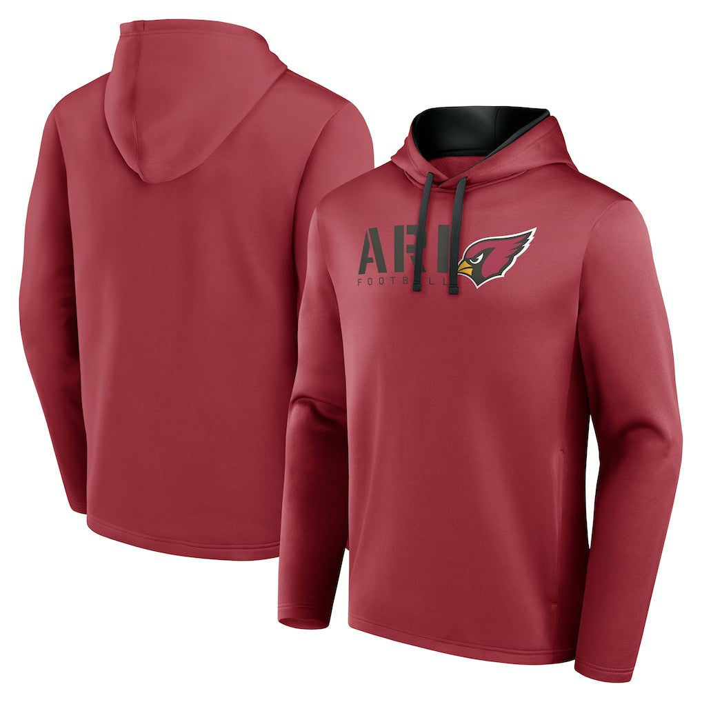 Arizona Cardinals Logo Athletic Head Start Pullover Hoodie Cardinal - NFL