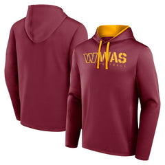 Washington Commanders Logo Athletic Head Start Pullover Hoodie Burgundy - NFL