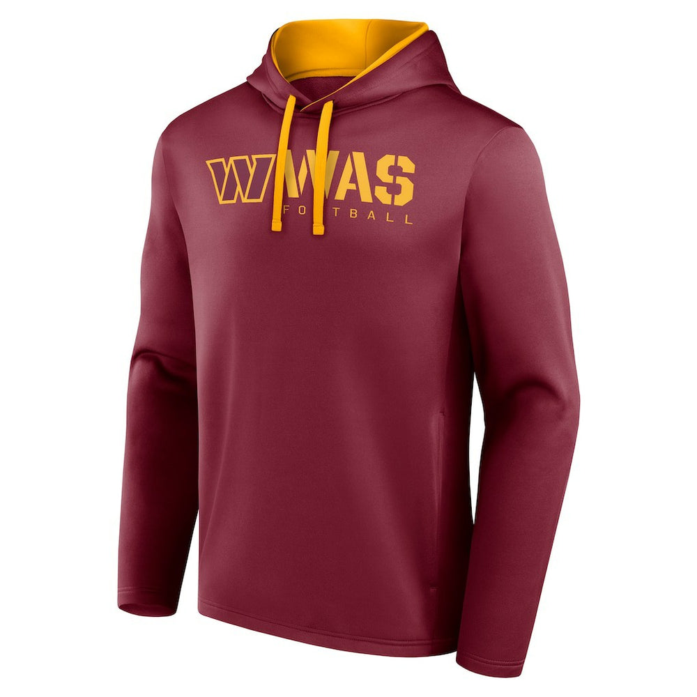 Washington Commanders Logo Athletic Head Start Pullover Hoodie Burgundy - NFL