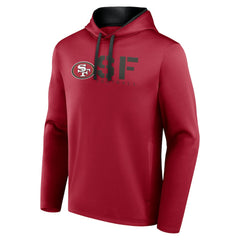 San Francisco 49ers Logo Athletic Head Start Pullover Hoodie Scarlet - NFL
