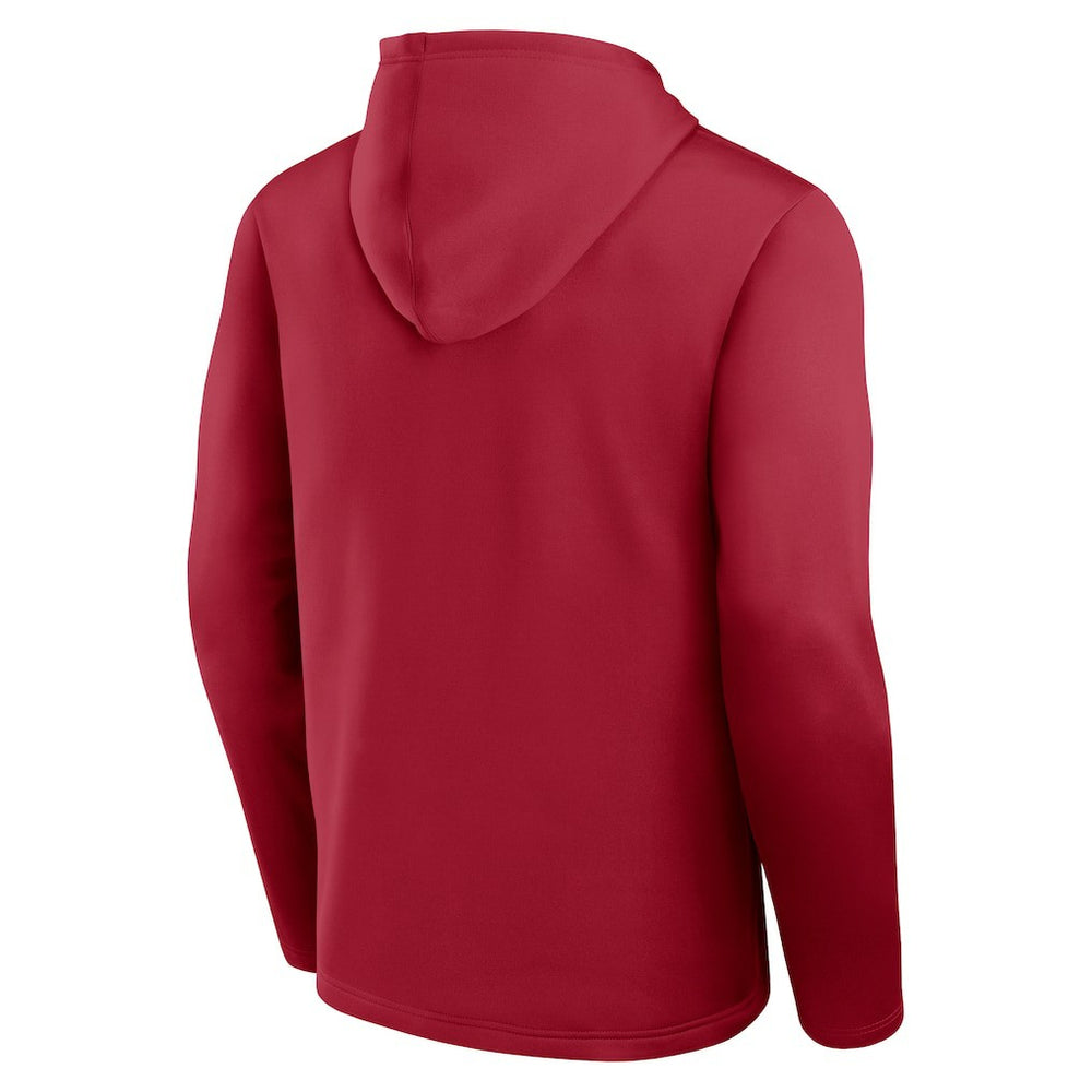 San Francisco 49ers Logo Athletic Head Start Pullover Hoodie Scarlet - NFL