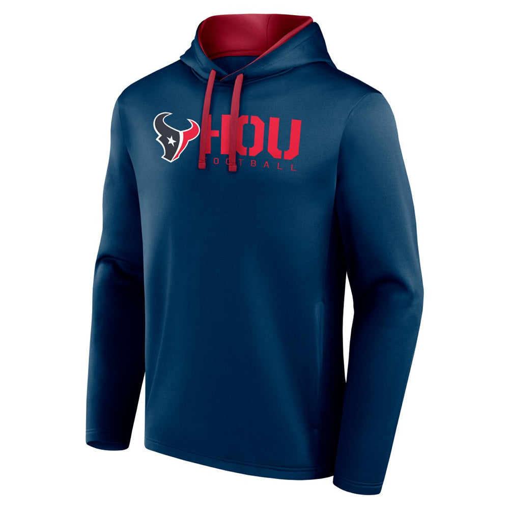 Houston Texans Logo Athletic Head Start Pullover Hoodie Navy - NFL