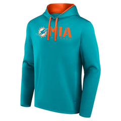 Miami Dolphins Logo Athletic Head Start Pullover Hoodie Aqua - NFL