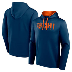 Chicago Bears Logo Athletic Head Start Pullover Hoodie Navy - NFL