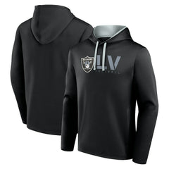 Las Vegas Raiders Logo Athletic Head Start Pullover Hoodie Black - NFL