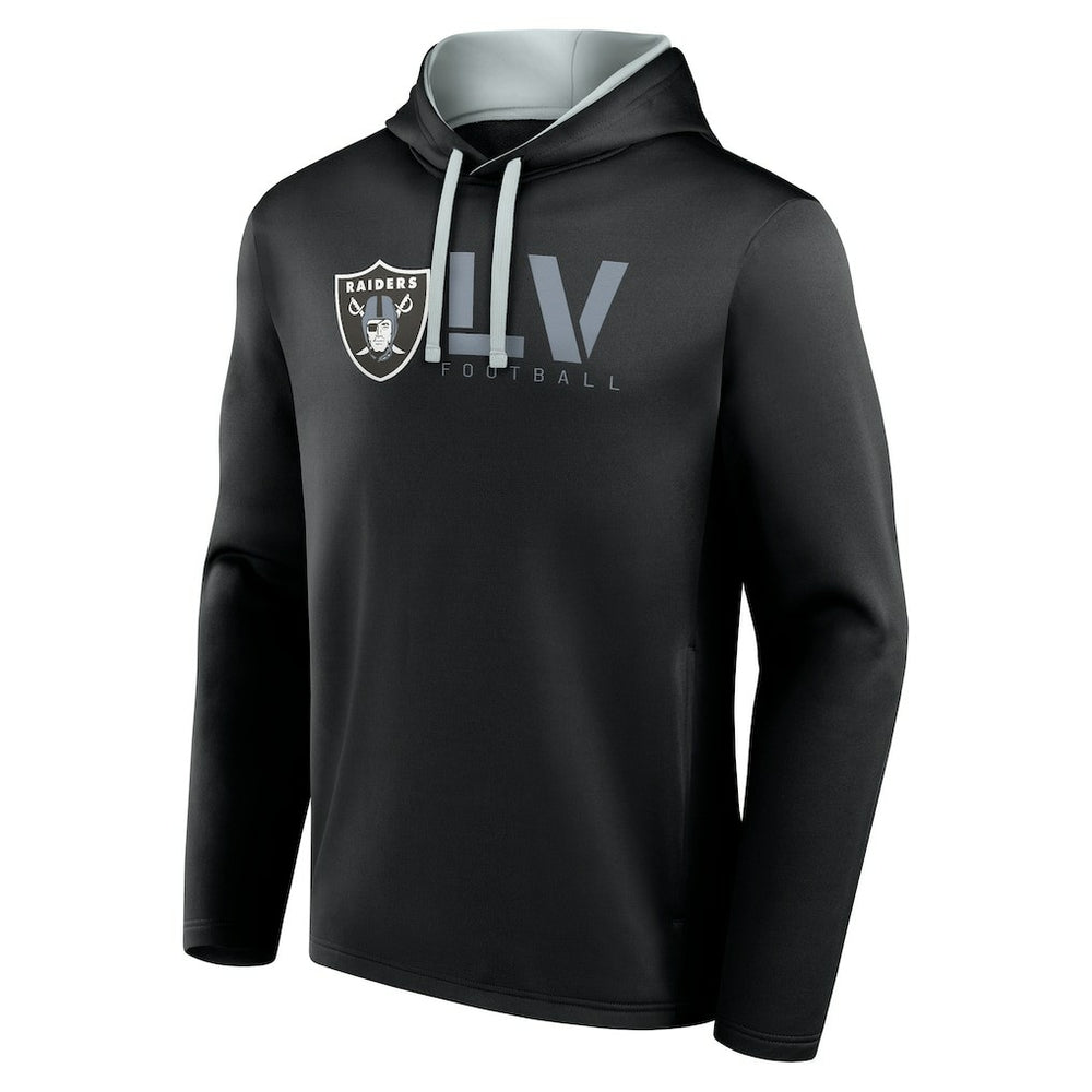 Las Vegas Raiders Logo Athletic Head Start Pullover Hoodie Black - NFL