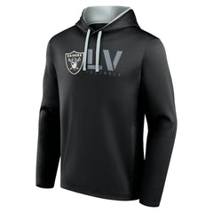 Las Vegas Raiders Logo Athletic Head Start Pullover Hoodie Black - NFL