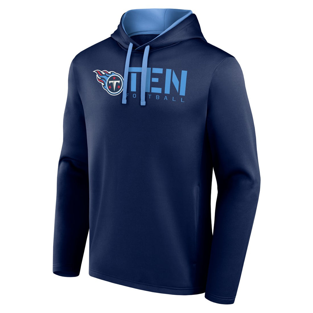 Tennessee Titans Logo Athletic Head Start Pullover Hoodie Navy - NFL